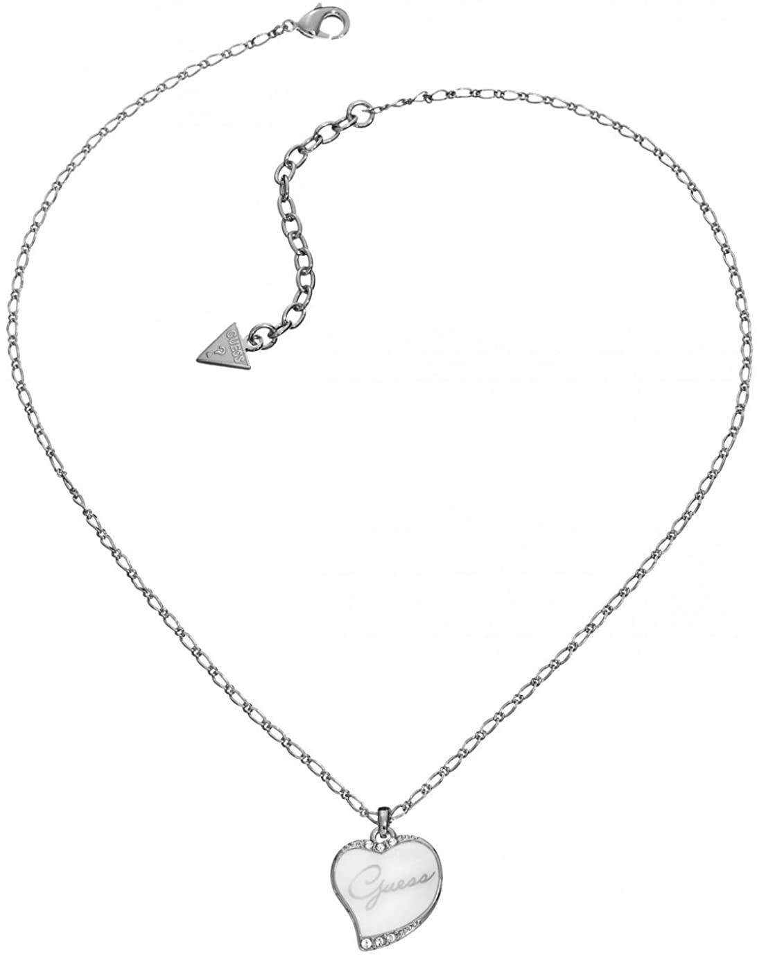 Collier Guess Ubn21216 Femme Silver Guess Bijoux Nouveau