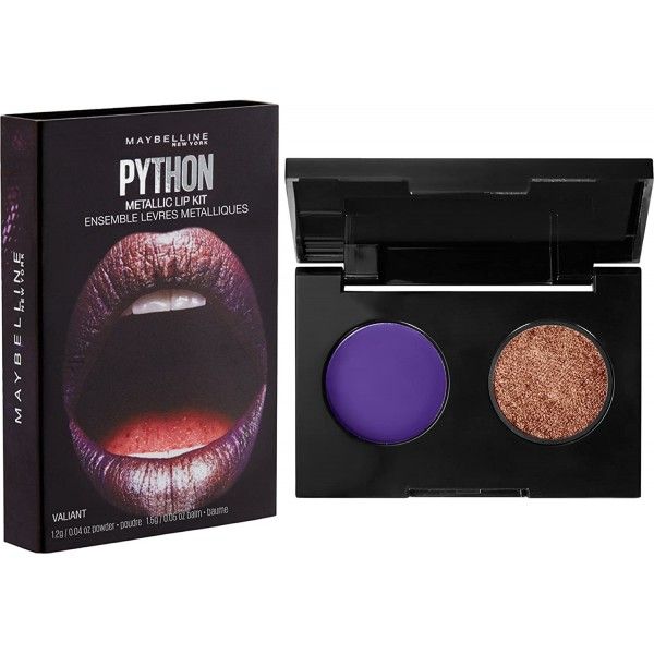 Maybelline Python Metallic Lip Kit Powder And Lip Color 1.2g Valiant #