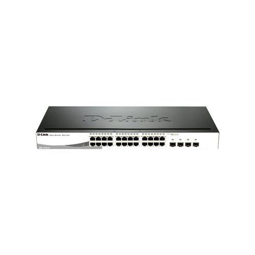 D-Link Web Smart Dgs-1210-24 - Commutateur - Gã©Rã© - 24 X 10/100/1000 + 4 X Sfp Partagã© - De Bureau