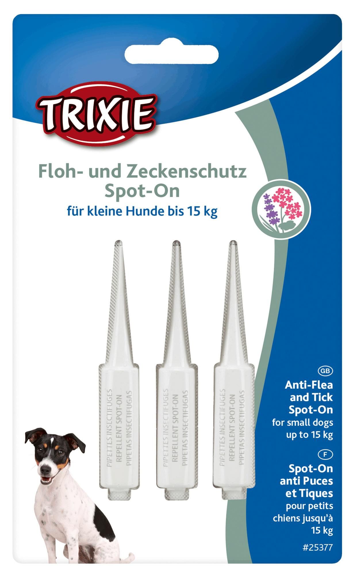 Spot-On Anti Puces Et Tiques Pour Petits Chiens - 3x1.5ml Trixie