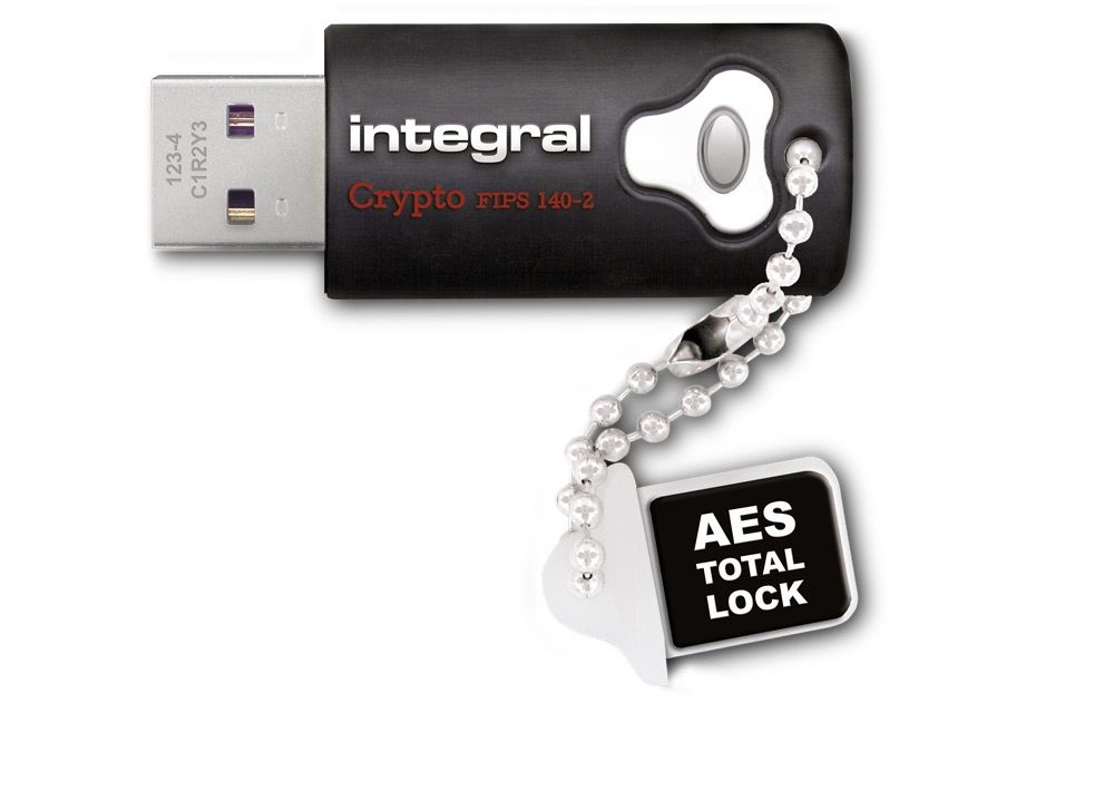 Integral Crypto Clé USB chiffré 8 Go USB 3.0 FIPS 140 2 Level 2