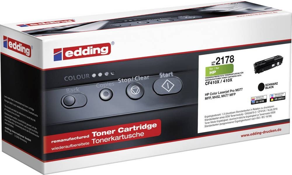 Edding 18-2178 Toner ersetzt HP CF410X noir compatible Toner
