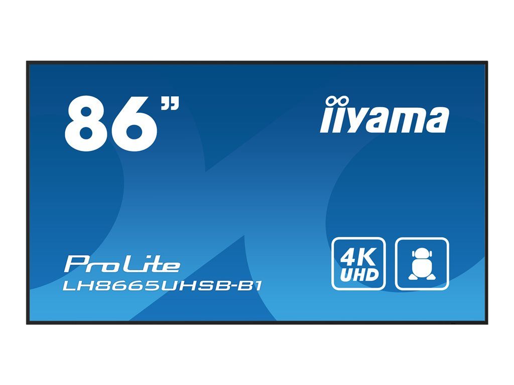 Iiyama 86IN LCD 3840X2160 8MS - vue 2