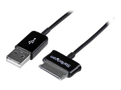 StarTech.com 2m Dock Connector to USB Cable for Samsung Galaxy Tab - galaxy tablet Cable - Samsung tab Cable (USB2SDC2M) - Câble de chargement / de données - USB mâle pour connecteur à 30 broches...