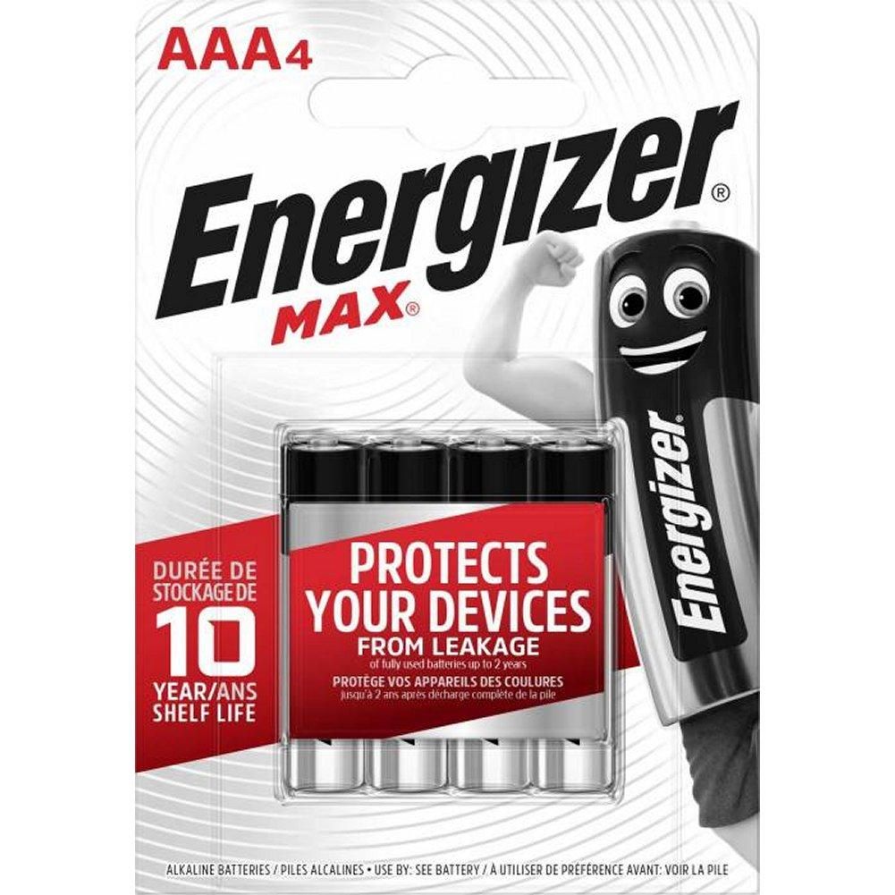 Energizer Piles minimales 4 pièces . Alcaline AAA 1 5 V Max - vue 2