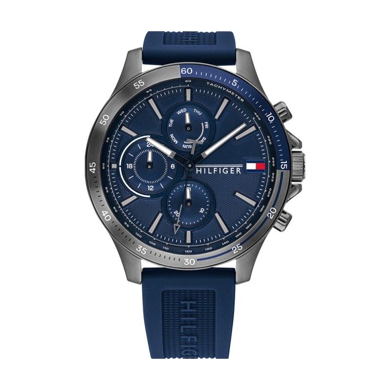 Tommy Hilfiger Montre Bleu Multi-Cadrans Hommes Bank 1791721