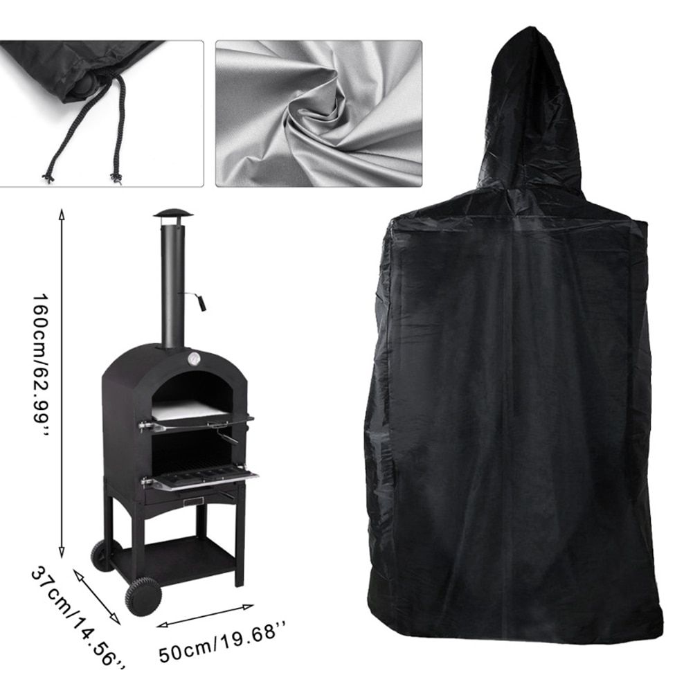 Cheminée charbon de bois pain four à Pizza barbecue housse de protection étanche à la poussière pour jardin extérieur HKS99