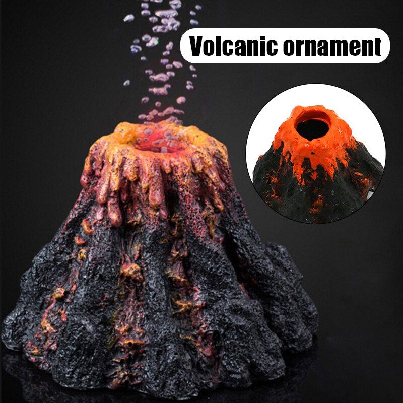 Pompes À Oxygène Volcan Forme Ornement Pour Aquarium Air Bulle Pierre Aquarium Décoration Décor Hks99