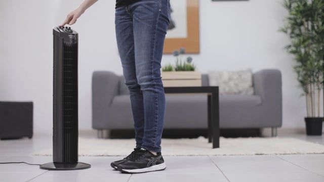 Ventilateur Colonne Oscillant Avec Minuterie - vue 2