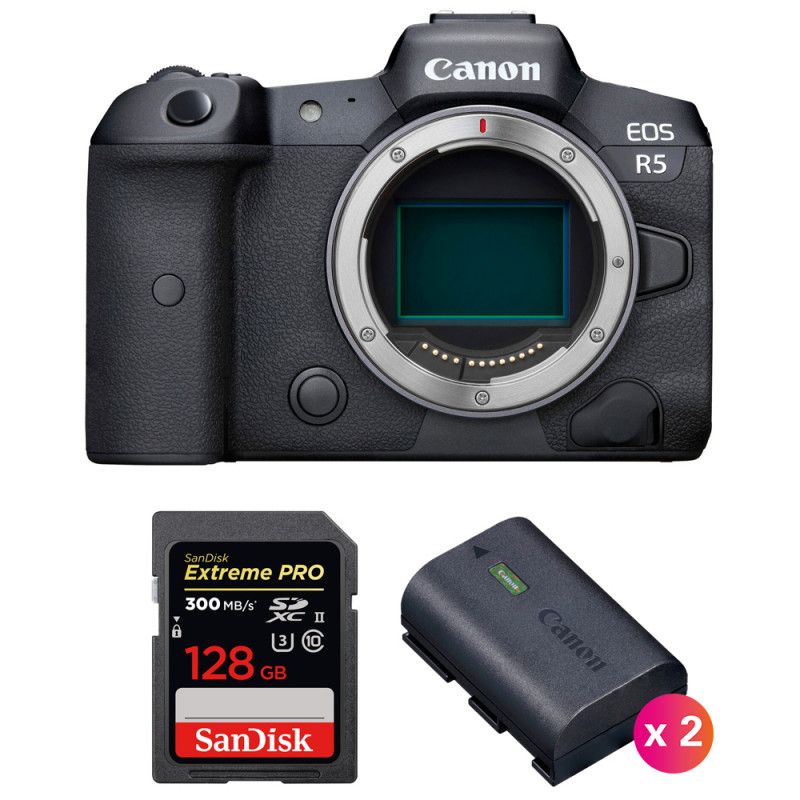 Canon EOS R5 Nu + SanDisk Extreme PRO UHS II SDXC 300 MB/ + 2 Canon LP E6NH