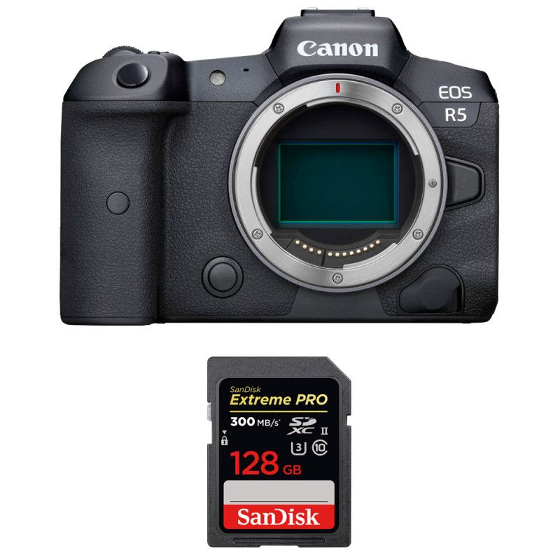 Canon EOS R5 Nu + SanDisk Extreme PRO UHS II SDXC 300 MB/ - vue 3