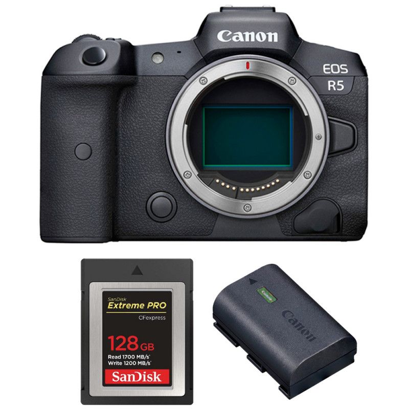 Canon EOS R5 Nu + SanDisk Extreme PRO CFexpress Type B + Canon LP E6NH
