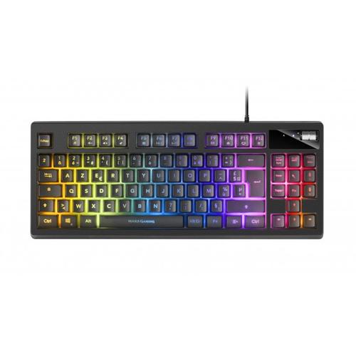 Clavier Tkl Rgb Mars Gaming Mkaxfr Noir H-Mech Layout Français