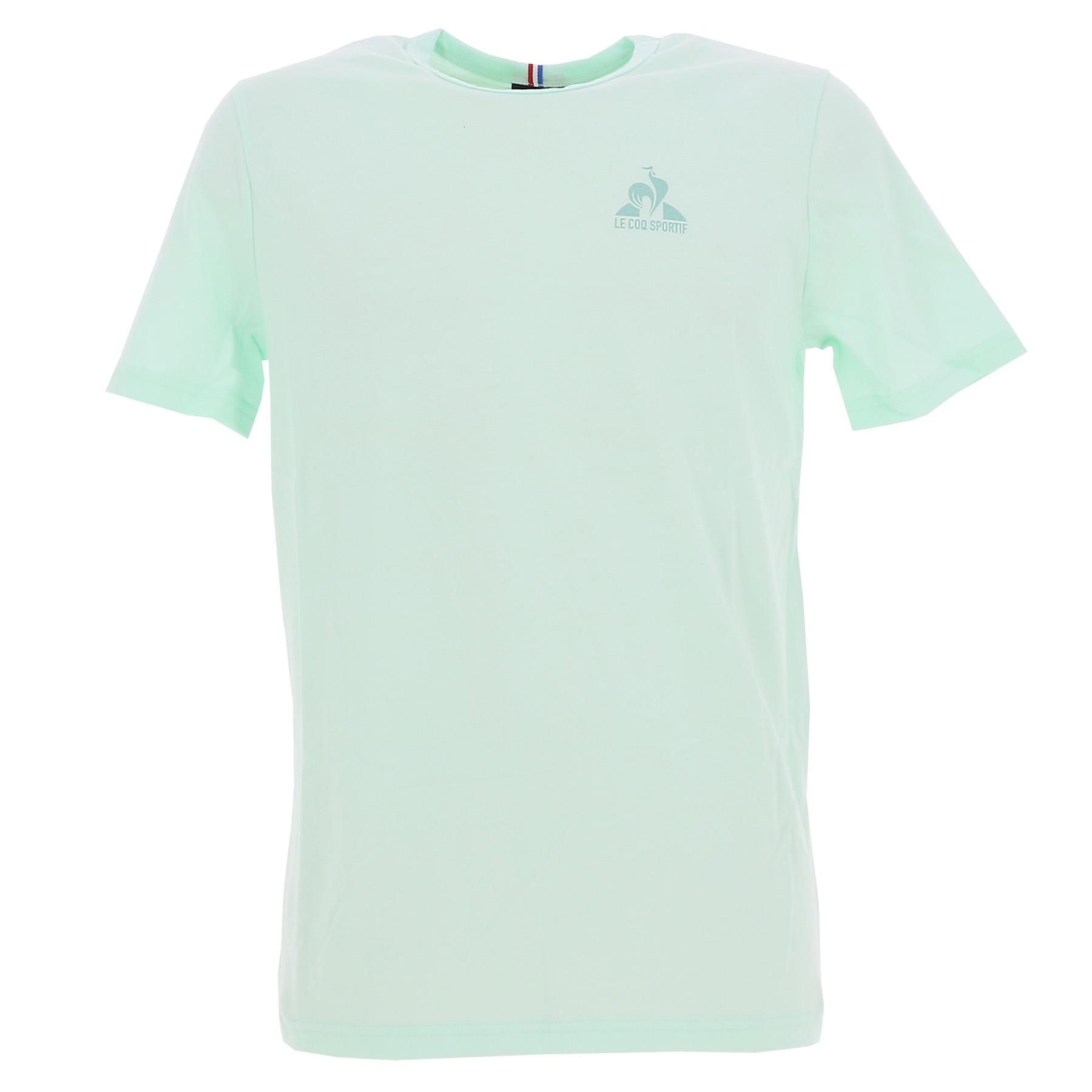 tee shirt manches courtes le coq sportif monochrome tee ss n3 m honeydew vert d'eau - S