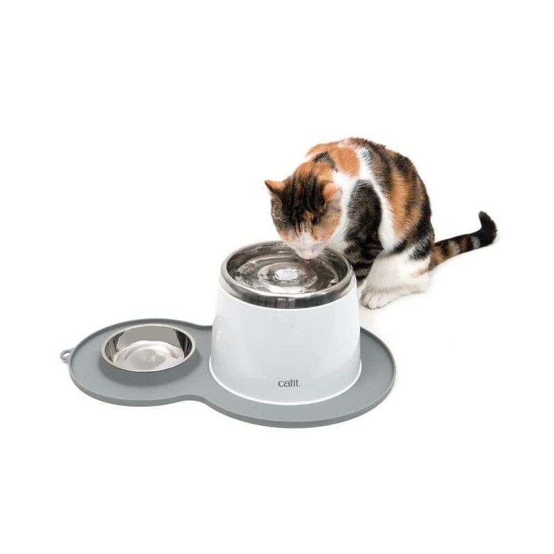 Comparer les prix de CAT IT Napperon en forme darchide - Format moyen - Gris - Pour chat