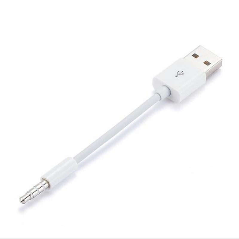 Câble de synchronisation de données de chargeur court USB 3.5mm adaptateur de prise ligne de cordon de charge pour Apple ipod shuffle 3rd 4th 5th 6th 4/5/6 lecteur MP3 line 5 line 6line cable
