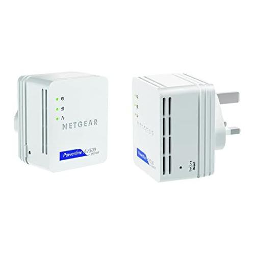 Netgear Powerline Xavb5101 - Kit D'Adaptation Pour Courant Porteur - Gige, Homeplug Av (Hpav) - Branchement Mural (Pack De 2)