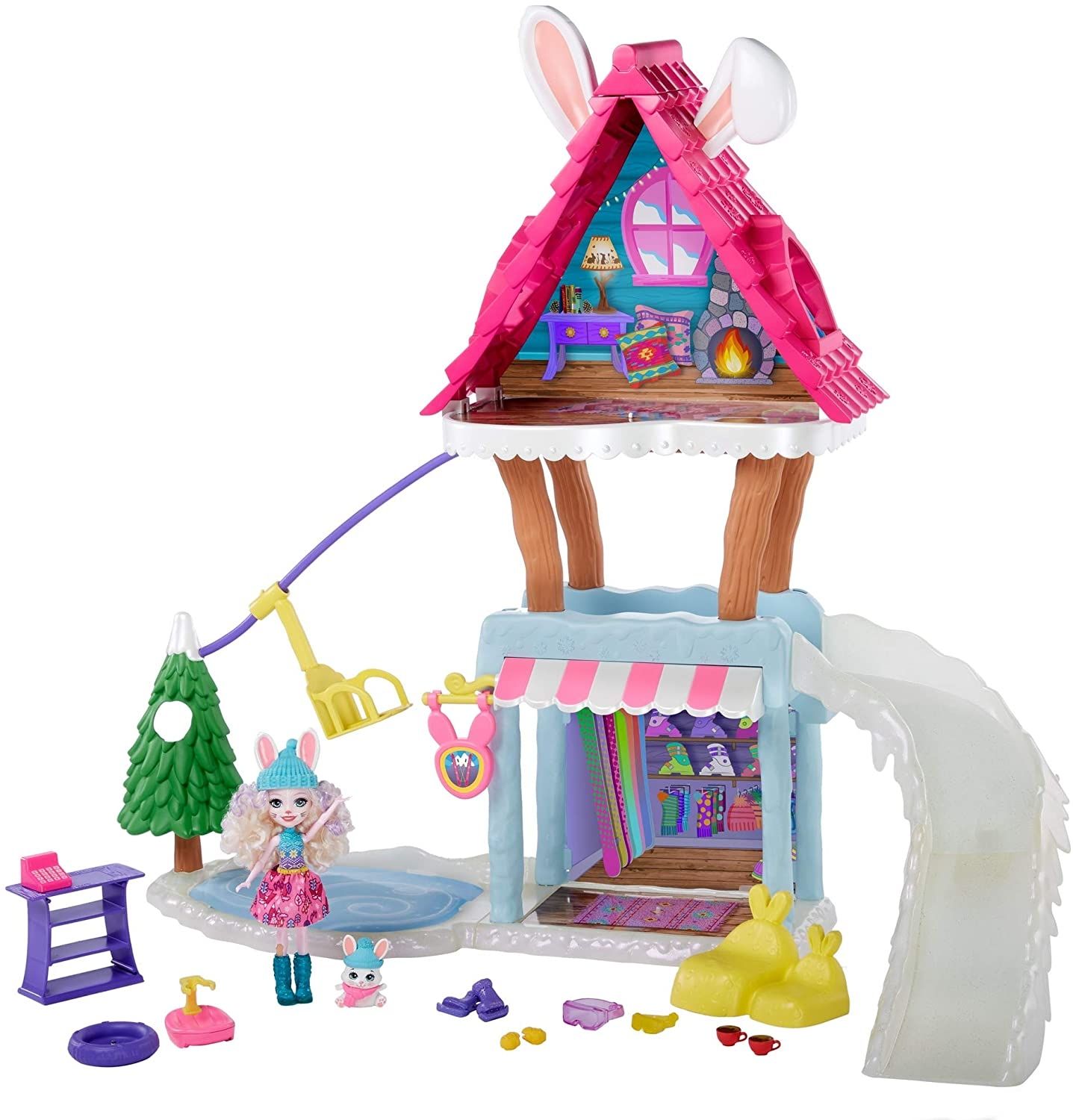 Mattel Enchantimals Ski Chalet Playset