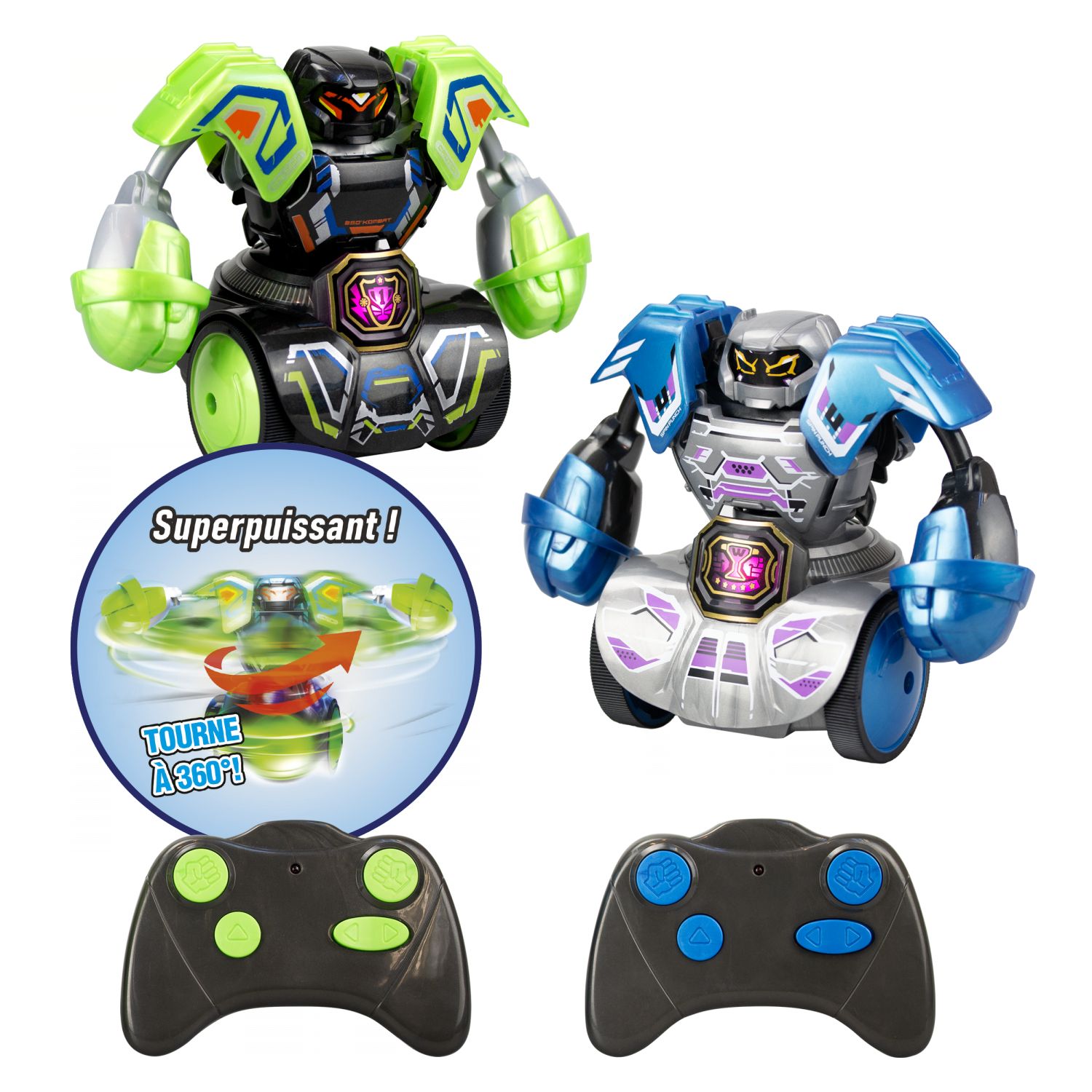 Pack 2 Robots éducatifs télécommandés Silverlit Kombat Tornado - vue 2