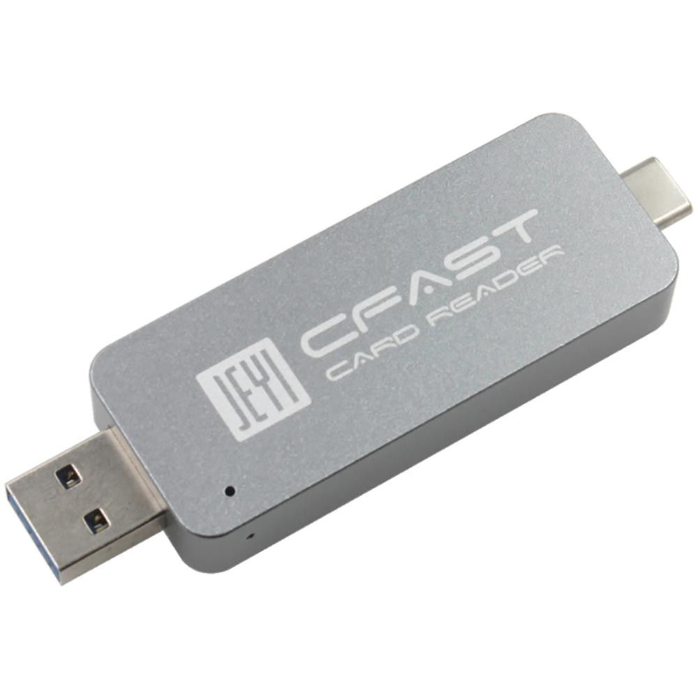 Autre JEYI CFast Lecteur De Carte USB3.0 USB3.1 TYPE-C TYPE-A Double Port USB-A USB-C Portable CFast2.0 Lecteur USB3.1 GEN2 10gbps