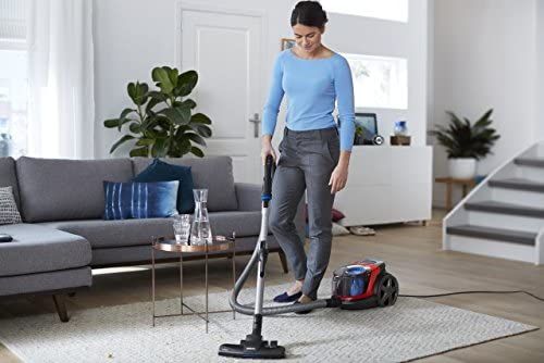 Aspirateur Sans Sac De 1,5l 650w Bleu Rouge Noir