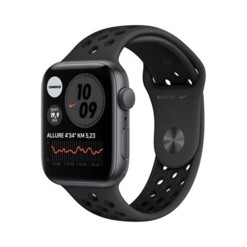 Apple Watch Nike Se Gps, 44Mm Boitier Aluminium Gris Sidéral Avec Bracelet Sport Anthracite