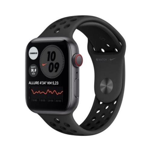 Apple Watch Nike Se Gps + Cellular, 44Mm Boitier Aluminium Gris Sidéral Avec Bracelet Sport Anthracite