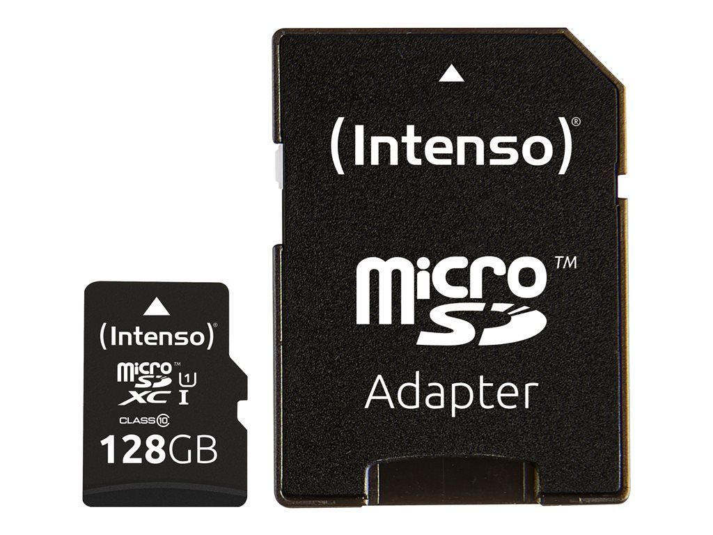 Intenso Carte mémoire flash adaptateur microSDXC vers SD inclus e UHS I / Class10 microSDXC UHS I