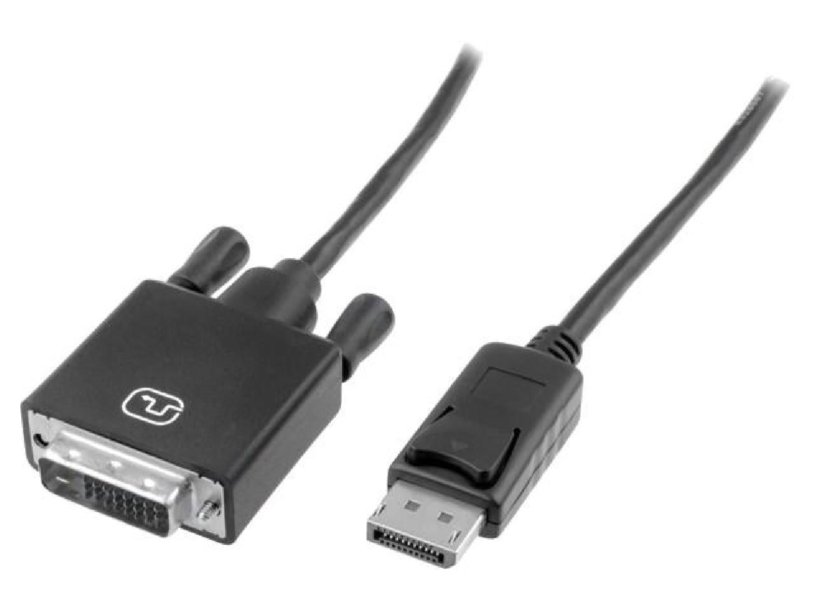 Cable DisplayPort 1.2 male DVI-D male 3m noir