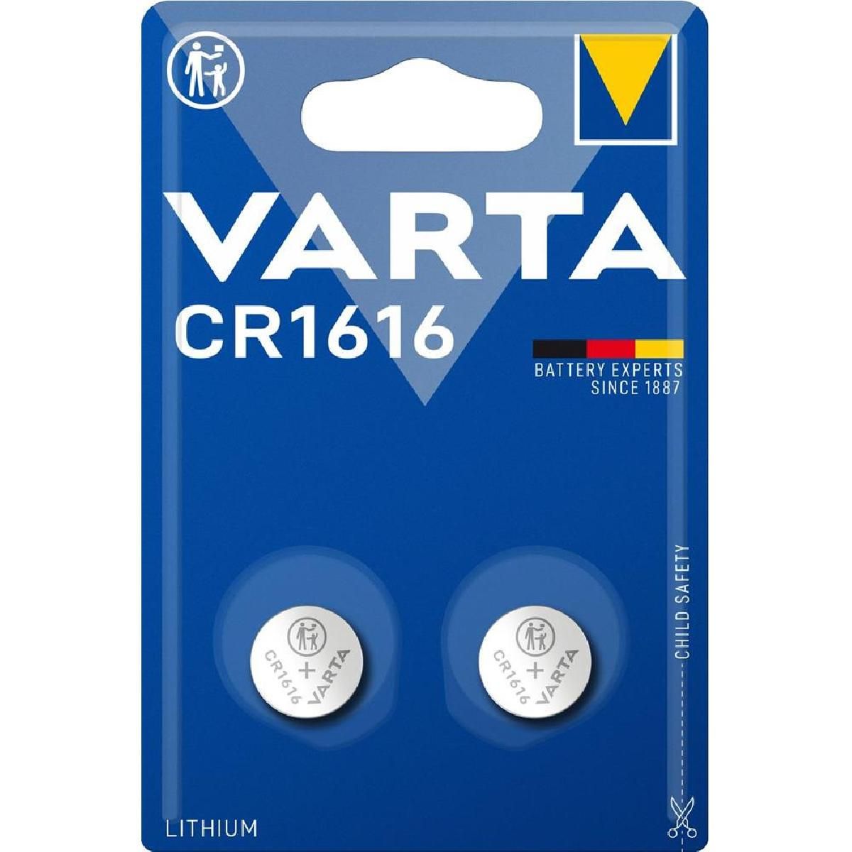 VARTA Pile électronique lithium CR1616 3V x2
