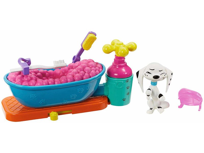 101 Dalmatiens Figurine Dolly Avec Baignoire Mattel Gbm47