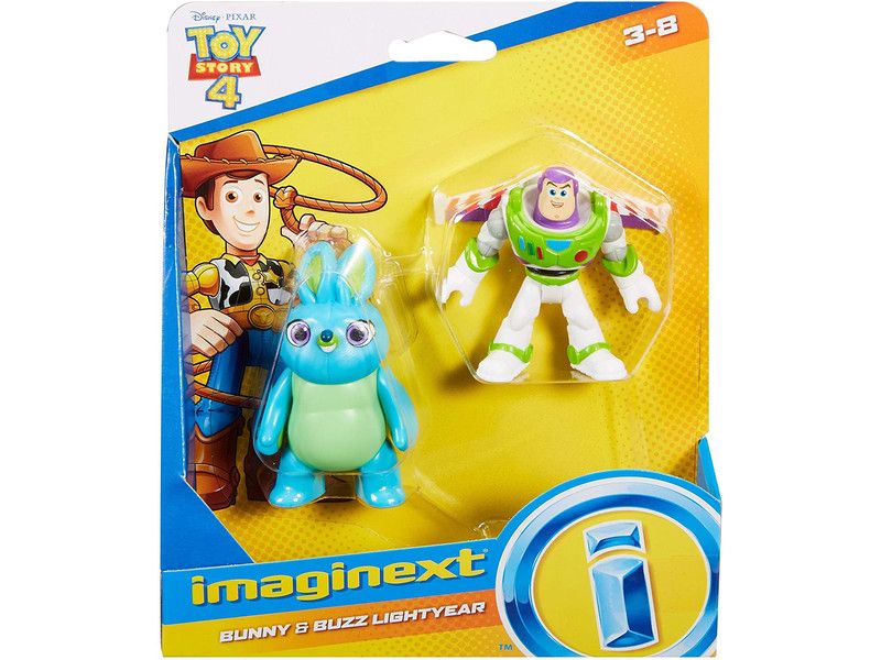 Imaginext Toy Story Figurines Buzz Lightyear Et Bunny Mattel Gbg91