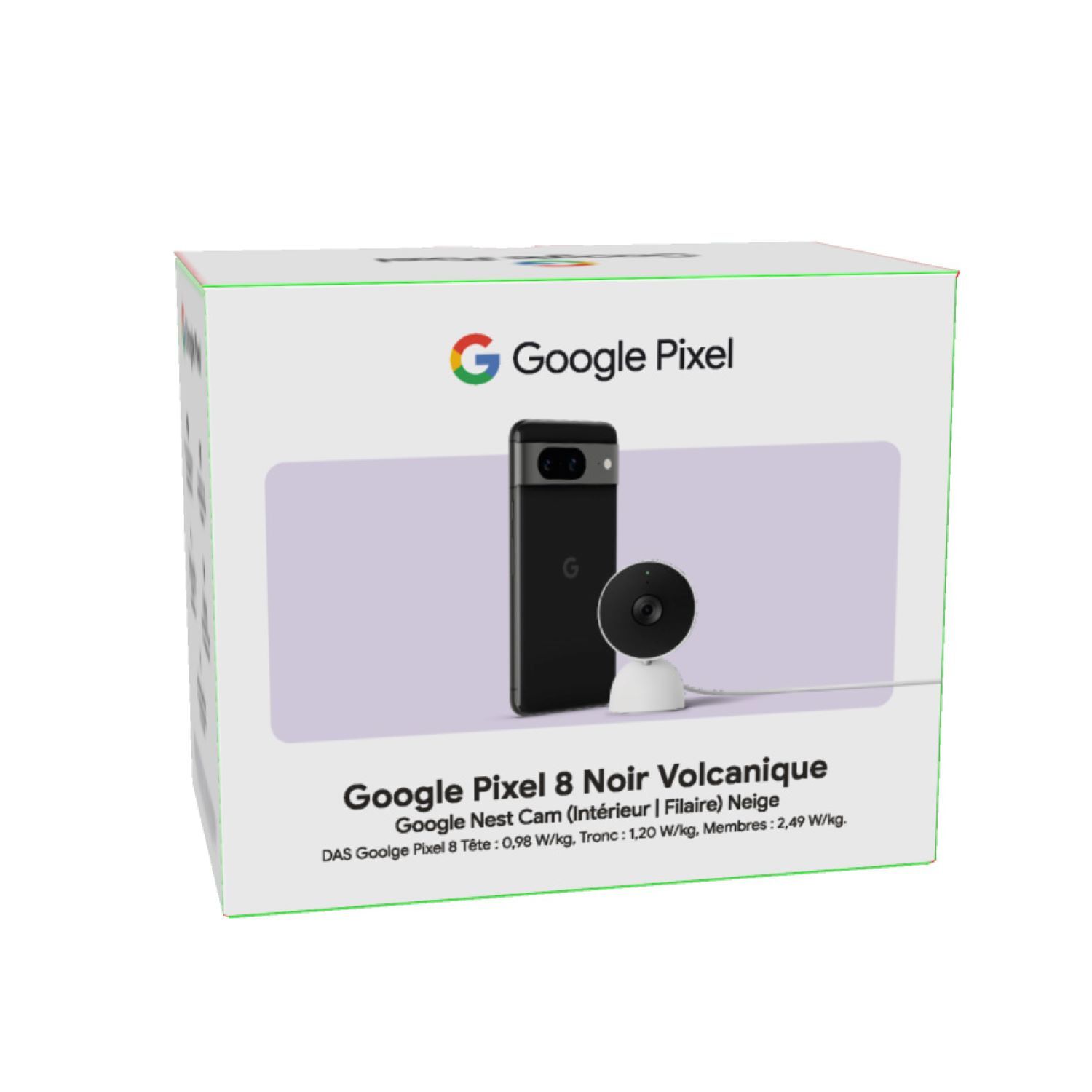 Pack Smartphone Google Pixel 8 5G avec Google Nest Cam Indoor - vue 3