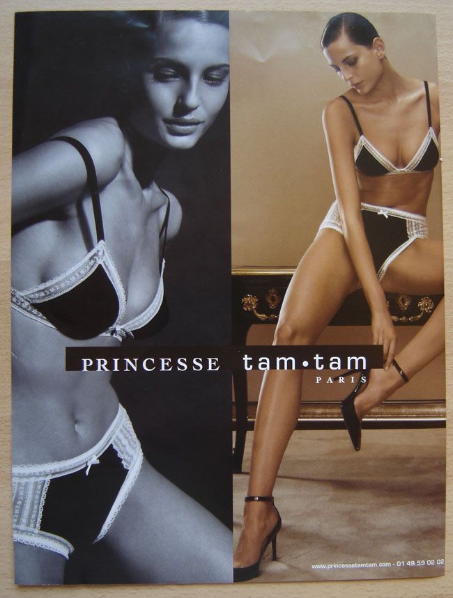 Publicité papier lingerie d'occasion  