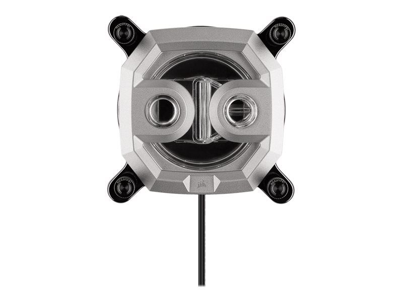 CORSAIR Hydro X Series XC7 RGB Bloc de refroidissement d'unité centrale par eau pour système de refroidissement pour : LGA1156 LGA1155 LGA1150 LGA1151 AM4 LGA1200 base en cuivre...