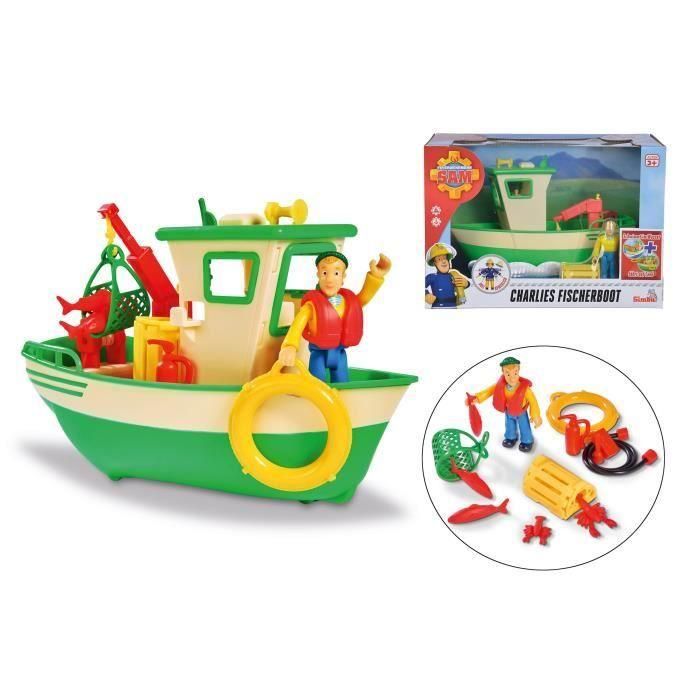 Sam Le Pompier Slp Bateau De Peche Flottant Smoby