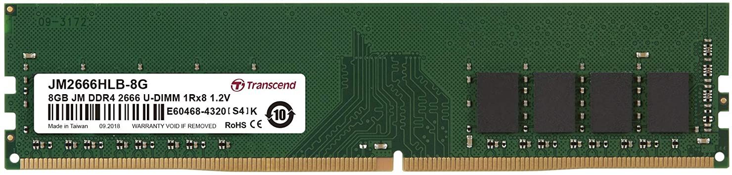 Transcend JetRam JM2666HLG 8G module de mémoire 8 Go 1 x 8 Go DDR4 2666 MHz Neuf - vue 4