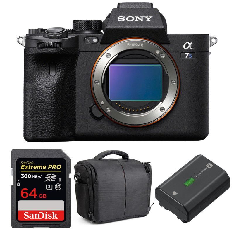Sony Alpha a7S III Nu + SanDisk Extreme PRO UHS II SDXC 300 MB/ + Sony NP FZ100 + Sac Garantie - vue 2