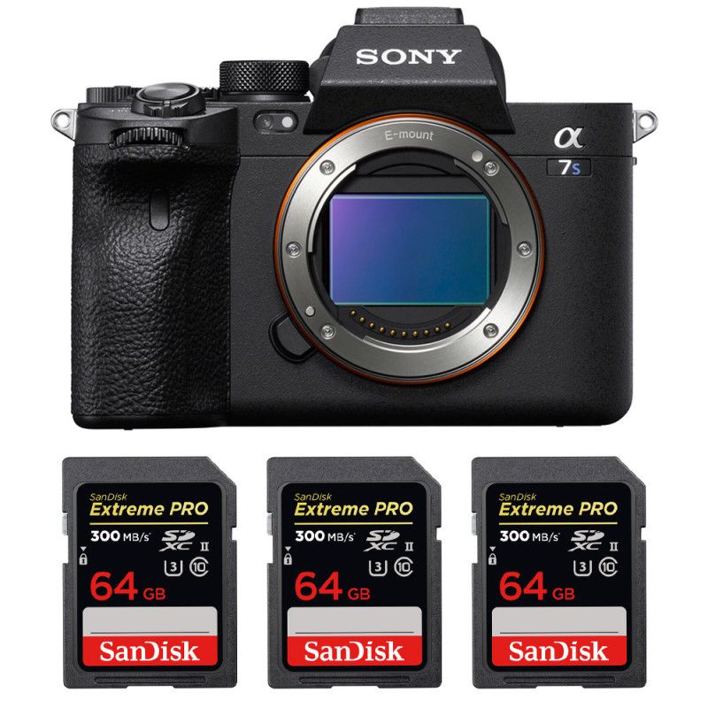 Sony Alpha a7S III Nu + 3 SanDisk Extreme PRO UHS II SDXC 300 MB/ Garantie - vue 3