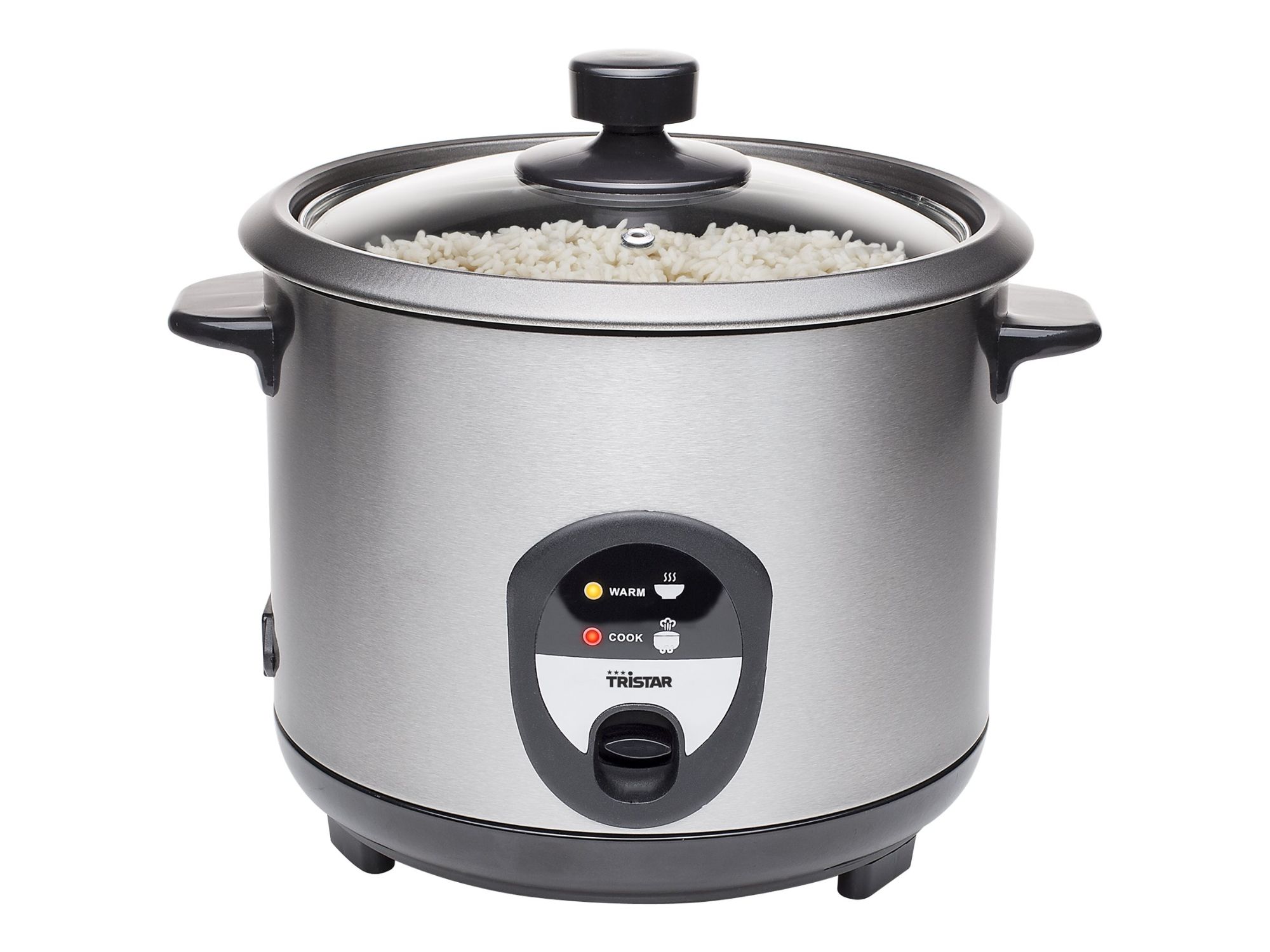 Tristar RK 6127 Cuiseur à riz 1.5 litres 500 Watt acier inoxydable