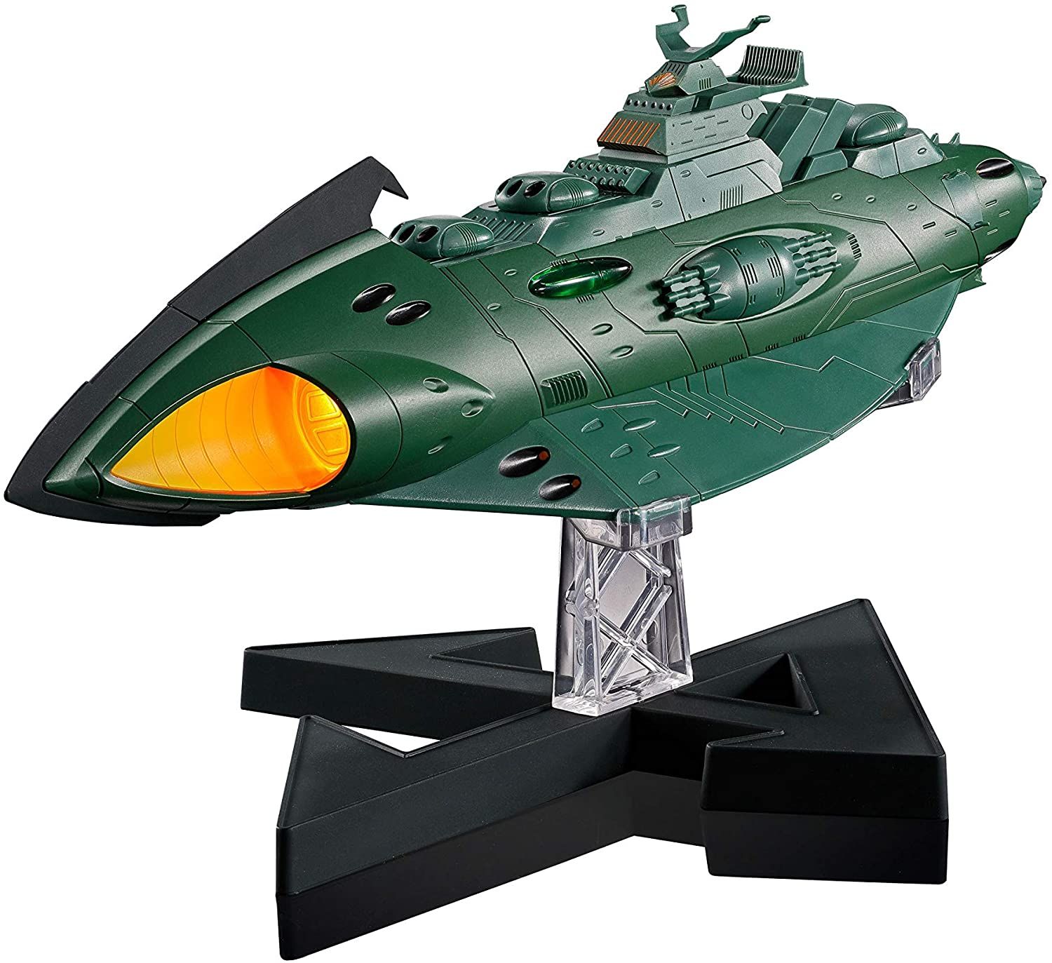 Soul Of Chogokin Gx 89 Space Battleship Yamato 2202 Gamillas Space Armored Vessel Length Approx. 240mm Die Cast & Abs Painted Articulated Figure [Import Japonais]