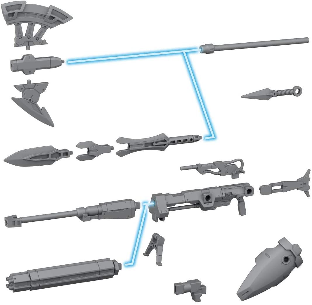30mm Option Weapon 1 For Sielnova 1/144 Scale, Color-Coded Plastic Model [Import Japonais]