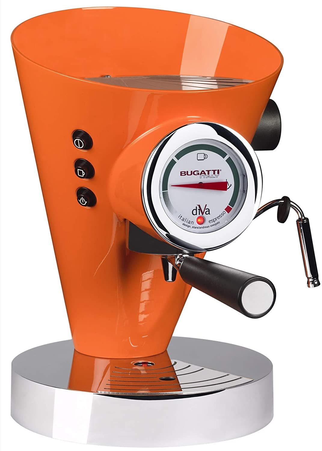 Bugatti Diva Machine À Café Expresso Et Cappuccino Pour Café Moulu Et Dosettes 15 Bar Capacité 0 8 Litre Design Élégant Couleur - vue 3