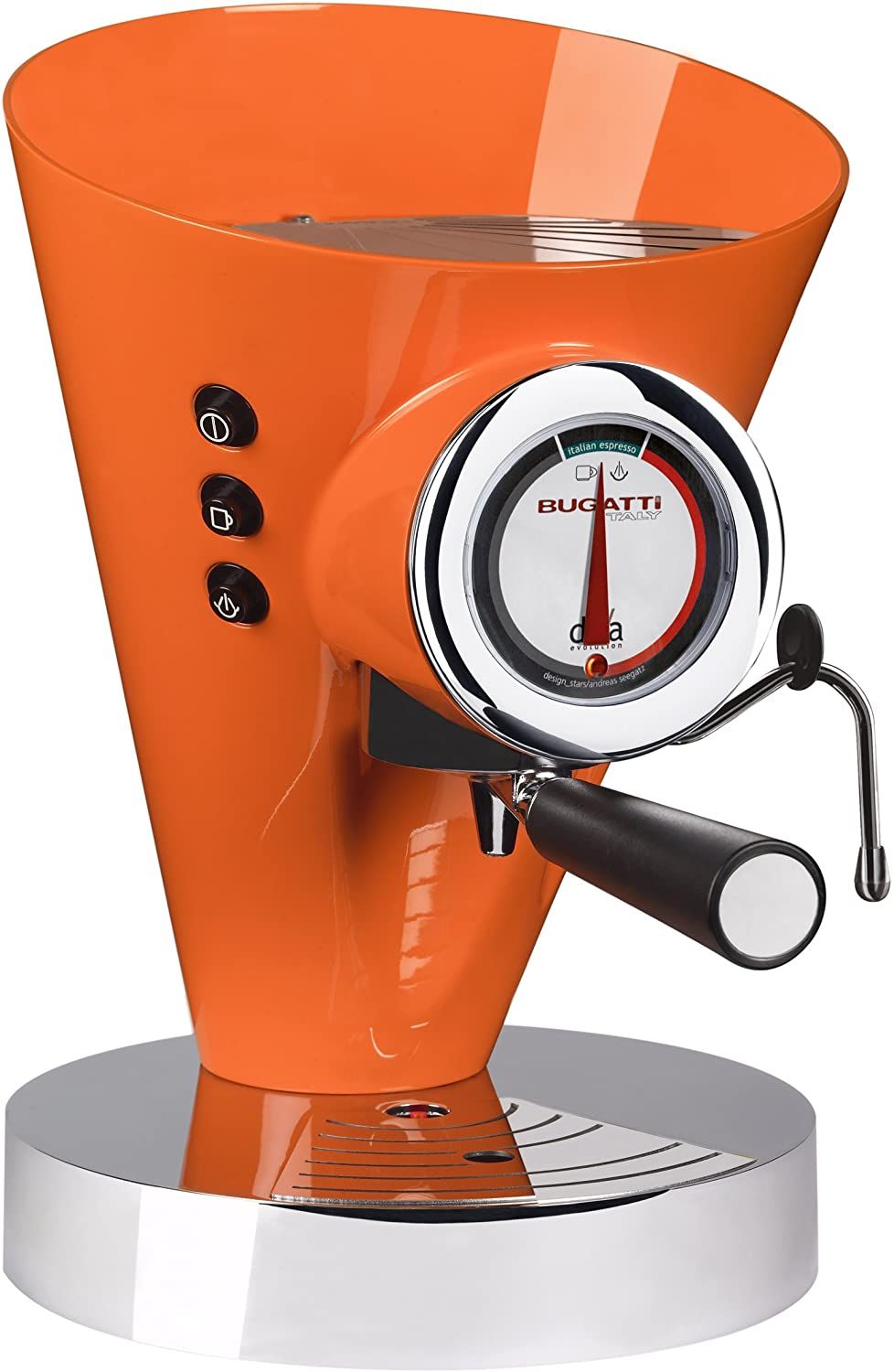 Bugatti Diva Evolution Machine À Café Expresso Et Cappuccino Pour Café Moulu Et Dosettes Fonction Vapeur Non Stop 15 Bar Capacité 0 8 Litre Design Élégant Couleur - vue 4