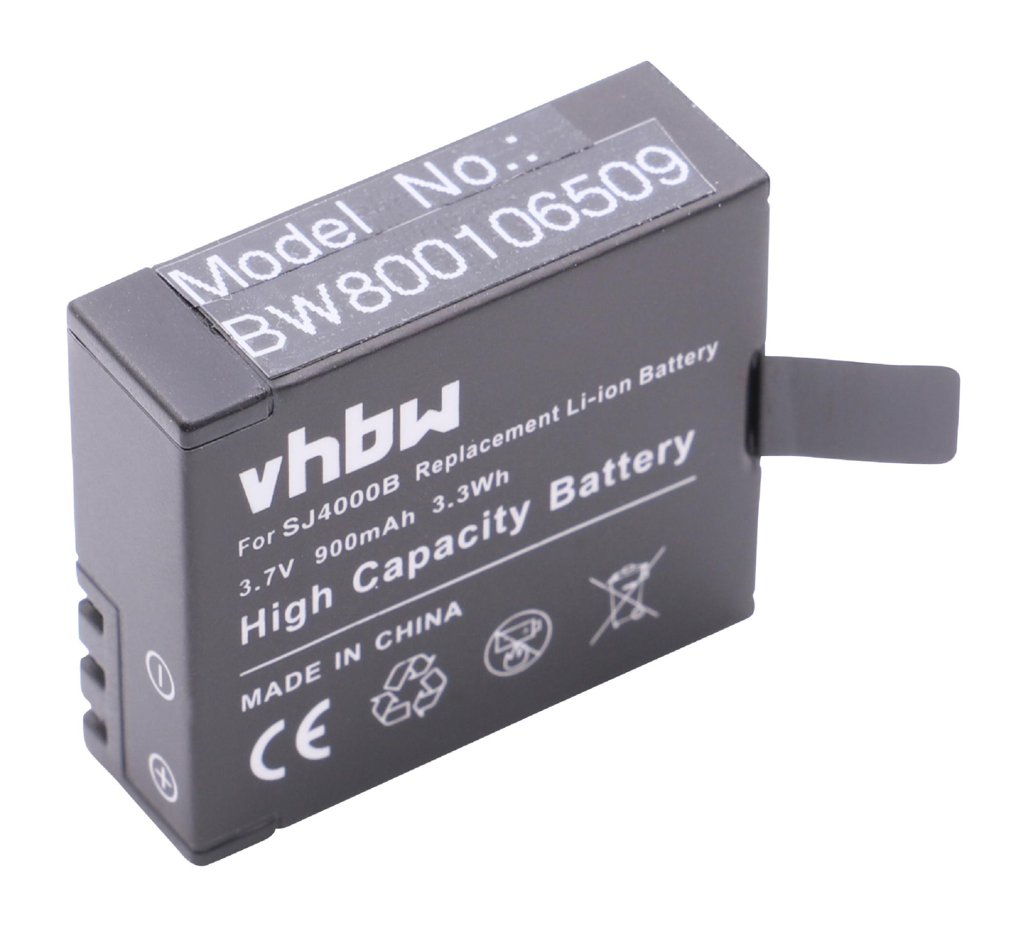 vhbw batterie compatible avec Nexgadget Action Camera appareil numérique camescope (900mAh, 3,7V, Li-Ion)