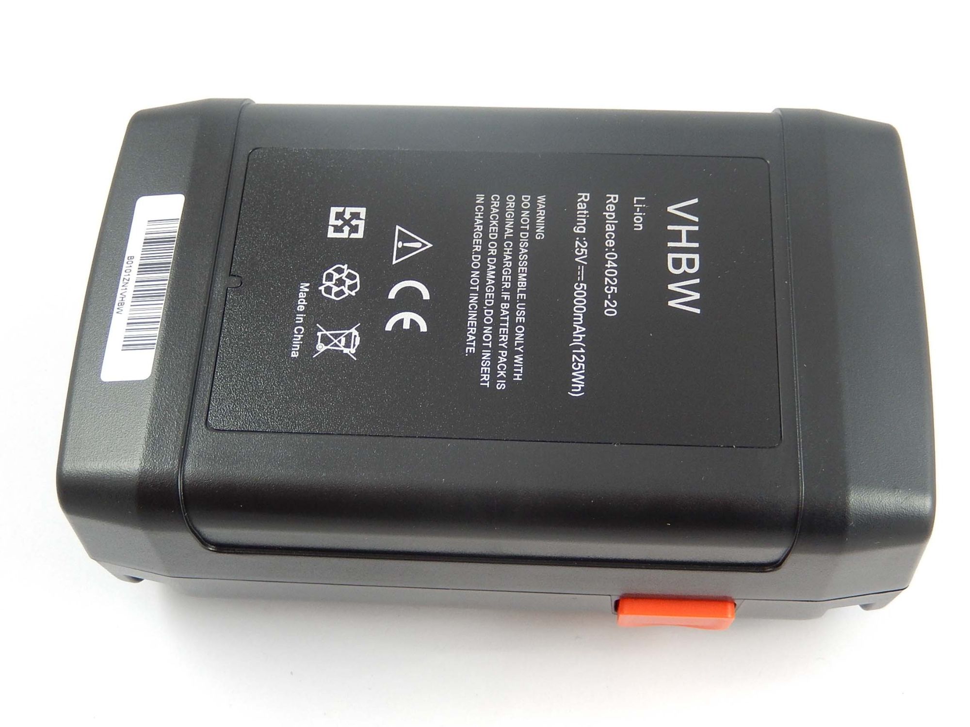 vhbw Li-Ion batterie 5000mAh (25V) pour tondeuse Gardena tondeuse hélicoidale 380 C, 380 EC comme 8838, 04025-20.