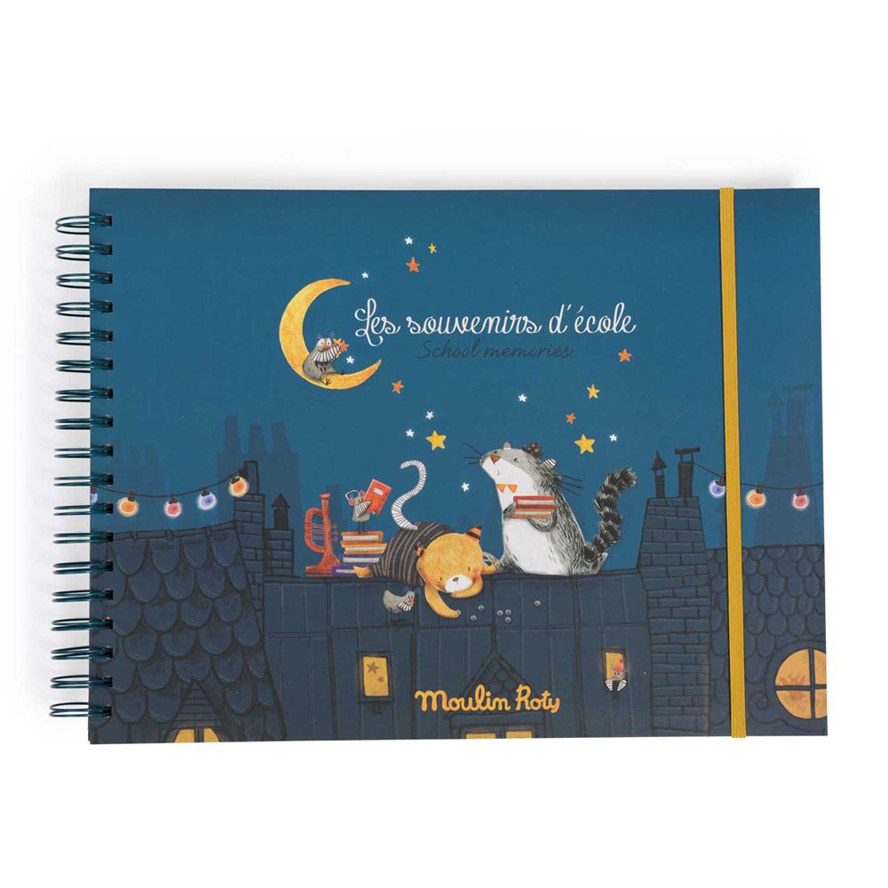 MOULIN ROTY - Album Souvenirs D'école Français/Anglais 36 Pages Les Moustaches