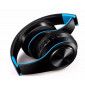 Casque Sans Fil Pliable pour "ONEPLUS Nord" Smartphone Bluetooth Boutons Reglable Son Universel (BLEU)