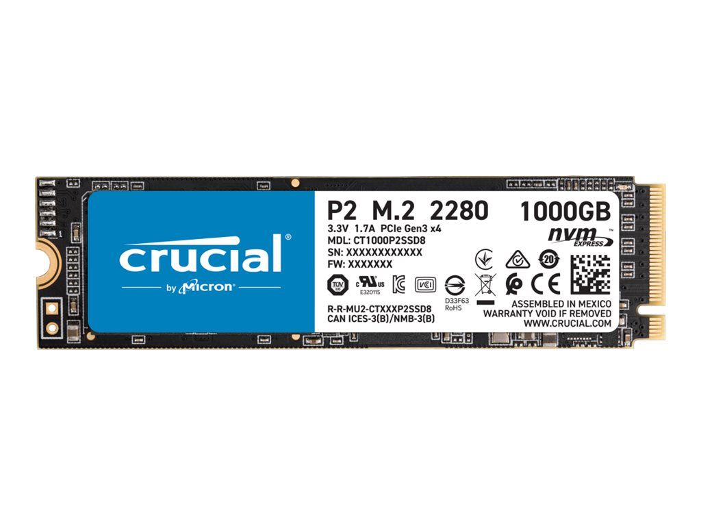Crucial P2 .2 PCI Express 3.0 NVMe Neuf - vue 5