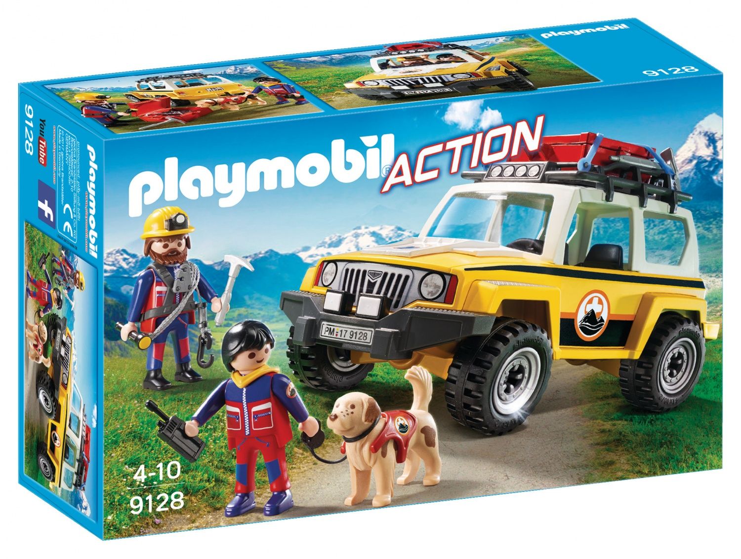 Playmobil Action 9128 Secouristes Des Montagnes Avec Véhicule
